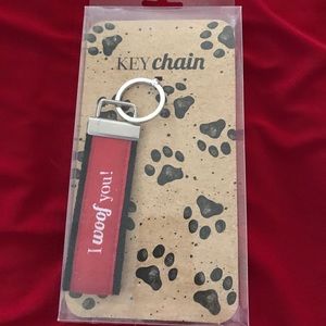 I woof you keychain